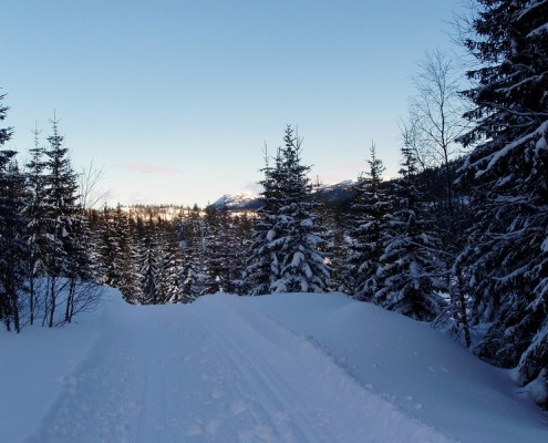 Øyfjell, Trovassløypa ned mot Svartetjønn